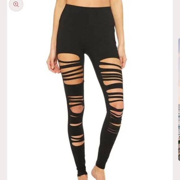 ALO - High Waist Extreme Ripped Warrior Leggings - BNWOT - Picture 1 of 10
